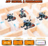 HOGOKIDS 5 in 1 STEM Building Set with LED Light - APP & Remote Controlled Cars Building Toys Kit, RC Robot Tank Sleigh