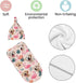 Nanyizly Set 0-6m Cute Puppies Flamingos Leaves Newborns Beanie Swaddle Blanket Baby Receiving Blankets for Infant Boy