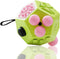 Fidgets Toy, 12 Sided Cube Toys, Autism Relief Stress Cube Toy, Sensory Toy for Children and Adults (Green / A3)