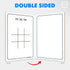 9x6 Inch SCRIBBLEDO Tic Tac Toe Game Dry Erase Board Double-Sided Whiteboard Reusable Classroom Learning Tool Fun