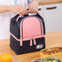 JforSJizT Pack,Nylon Backpack 6 9 Breastmilk Bottles Cooler Bag with Ice Breast Pump Bag with Cooler Compartment,Double