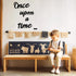 Once Upon a Time Sign Nursery Decor Once Upon a Time Wood Sign Wall Decor for Reading Corner Kids Room Family Bookshelf