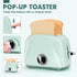 Pretend Play Kitchen Appliances Toy Set with Coffee Maker, Mixer, Toaster, Blender, and Accessories for Kids