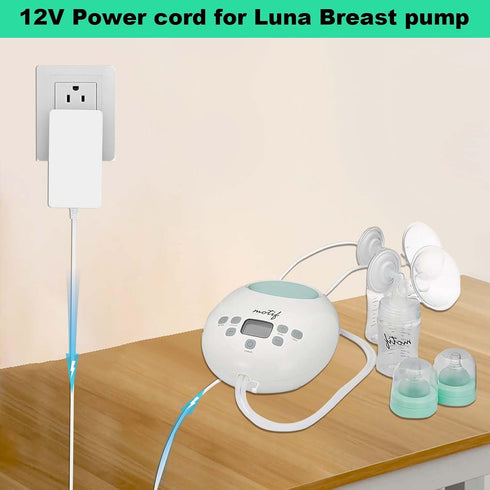 DZDQDR 12 Volt Breastfeeding Power Adapter - for Luna Hospital Grade Pump - Charging Pump Adapter w/Barrel Connector