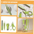 Set Nail Clipper with Nail Filer for Portable Green Fingernail Clippers Travel Grooming Kit for Newborn