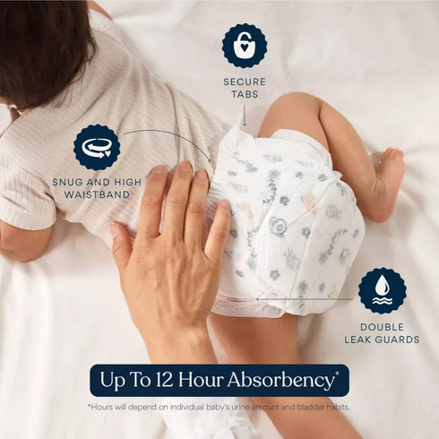 Generic 7 Count 44) 1 Pack Millie Moon Luxury Diapers ~ (Size and ~ ~ White.