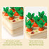 Montessori Toys for Babies, Educational Carrot Vegetable Harvest Toy, Splicing Building Blocks for Toddlers Learning