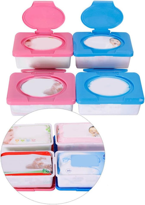 Baost Portable Wet Wipe Travel Cases Napkin Tissue Paper Storage Box Plastic Wipes Dispenser Case Baby Wipes Holder