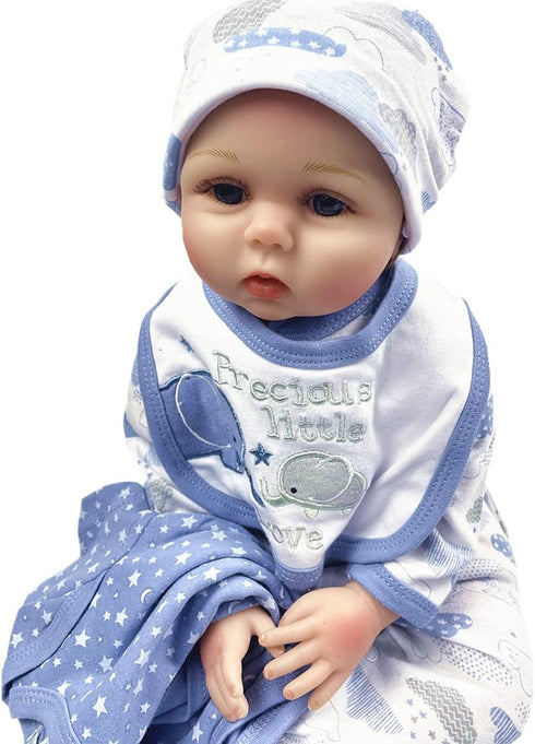 5 Set 20-22 Inch Reborn Dolls Baby Boy Clothes Pcs Elephant Clothing for Reborn Newborn Baby Doll Clothes