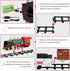 Mini Tudou Christmas Electric Train Set w/Steam, Sound & Light, Remote Control Train Toys with Steam Locomotive Engine,