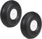 uxcell Tire and Wheel Sets for RC Airplane, 3.5" PU Sponge Tire with Plastic Hub, 2pcs