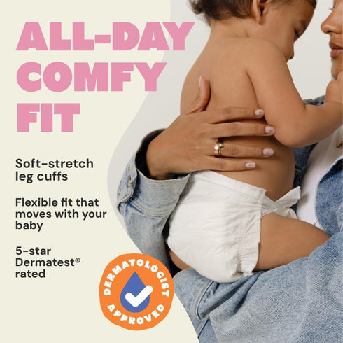 '-Pack 2 10lbs) DYPER of Newborn Baby Diapers Leak Proof Plant Based Hypoallergenic & Ultra Absorbent Disposable Diaper