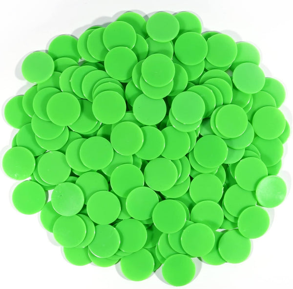 Coopay 1-1/5 inch Plastic Learning Counters Disks, Bingo Chip Counting Discs for Math Practice and Poker Chips, 200