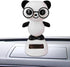 Black and White Solar Dancing Panda Bear - Shaking Doll for Car Dashboard and Home Decor