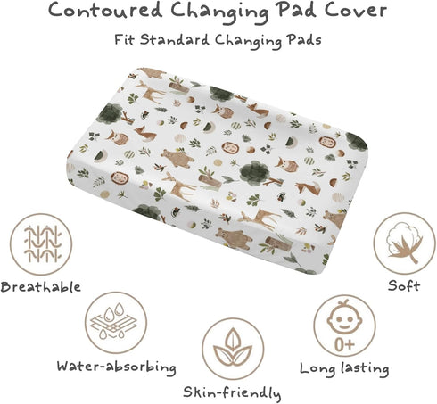 Tewrnvioc 32"/34" 16" Changing Pad Cover for Baby Girls Boys, x Safe Snug Diaper Change Table Pad Covers, Soft Stretchy