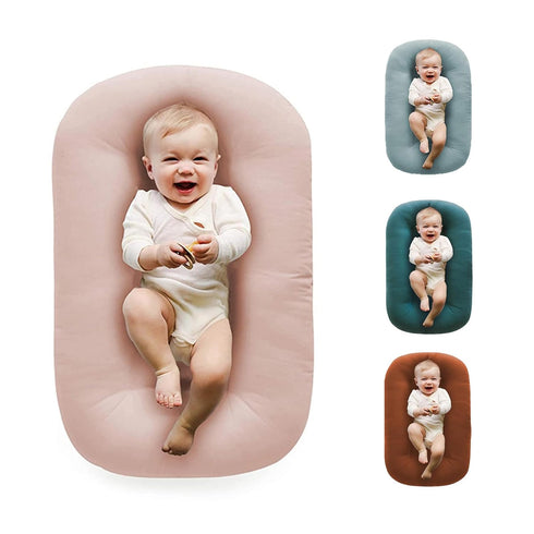 0-24 Baby Lounger for Newborn Months, Soft Portable Infant Nest & Play Mat & Diaper Changing Pad for Home,Travel