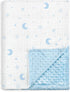 Star Moon Baby Blankets for Boys Girls, Soft Nursery Minky Blankets with
