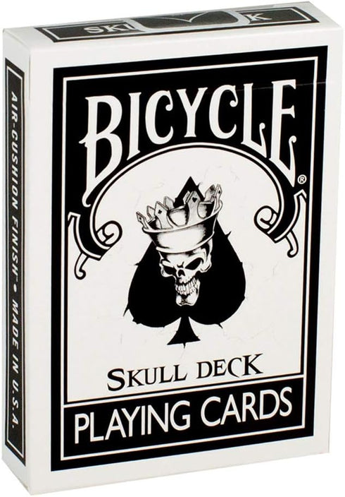 Bicycle Skull Deck Playing Cards with 4 Bonus Magic Cards Included