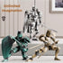 Osmanthus bloom T13,Dummy 13 Medieval Action Figures,Knight Armor Action Figure,Multi-Jointed Movable Robot Mannequin