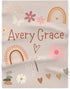 Laila and Lainey Personalized Baby Blanket, Custom Receiving Blanket with Name, Customized Baby Name Blanket