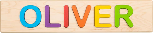 1-3+, 9 Fat Brain Toys Fat Brain Toys Wooden Personalized Name Puzzles for Toddlers Custom Puzzles, Flat Rate up