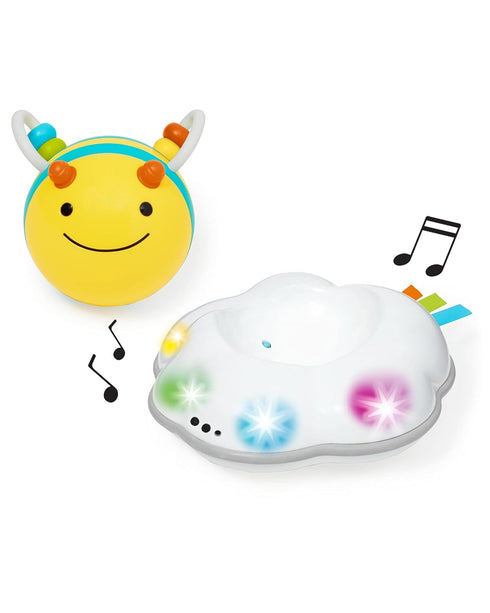 Tummy 3-Stage 5m+ Skip Hop Baby Follow-Me Bee Time Crawl Toy Infant Sensory Development with Lights Sounds and Music