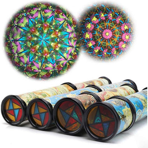 Magic Kaleidoscope, 2 Pack Best Birthday Gift for Children (Two Colors)