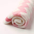 Baby Blanket Knitted Pink Chevron, Soft Toddler Nursery Crib Throw Blankets, Receiving Swaddle Blanket, Stroller Cover