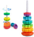 LUCKFUTURE Spinning Stacking Toys, Educational Toddler Toy Stacking Rings Baby Toys, Montessori