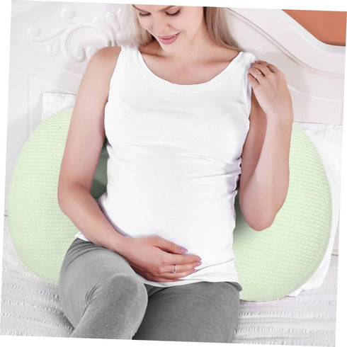 U-Shaped Pregnancy Pillow for Lumbar Support Multi-Functional Waist Pad Soft Fabric for Pregnant Women Supports Belly