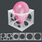 11 Holes Balloon Sizer Cube Box, Catcan 2-10 Inch Collapsible Plastic Balloon Size Measurement Tool for Party Balloon
