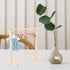 Zerodeko Doll Garment Rack with 10 Pcs Wooden Doll Clothes Hangers, Doll Closet Accessories for Dollhouse