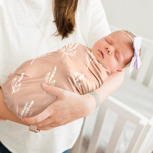 GRSSDER Baby Blankets, Super Soft Stretchy Jersey Knit for Girls and Boys, Double Layer Reversible Receiving Blankets