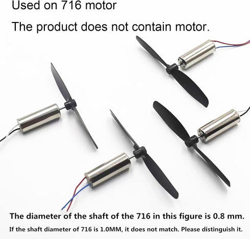 skrnrhrery 46 Mm 0.8 Mm The Propeller Blades, UAV Propeller Used to Remote Control The Glider Special Nylon Blade Shaft