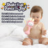 VKTEN 3-24 Bunny Baby Rattle Toy with Light & Sound Interactive Teething & Sensory Toy Ideal Easter Basket Stuffer