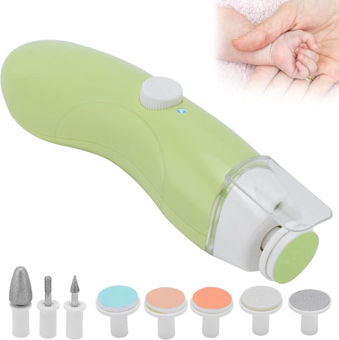 Trimmer Quiet Electric Nail with LED Light & Guard Gentle Cordless Nail Clippers for Infants, Toddlers & Newborns (Soft