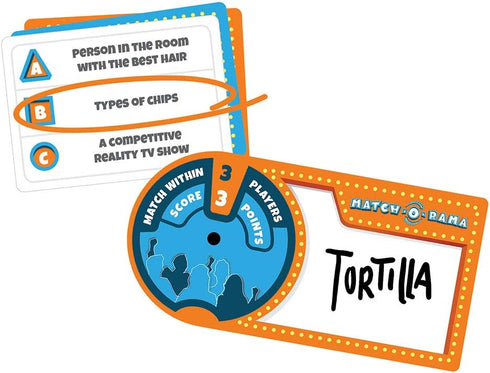 USAOPOLY Match-O-Rama Family Board Game - Fast Paced Press-Your-Luck Matching Game for All Ages