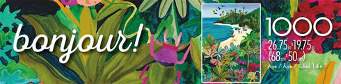 1000 Buffalo Games - Bonjour - Beach Butterfly - Piece Jigsaw Puzzle for Adults - Challenging Puzzle Perfect for Game