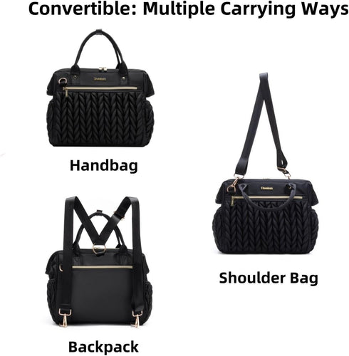 BHAFEM Backpack Small Diaper Bag Tote Crossbody, Medium Baby Bag Convertible for Women Diaper Purse
