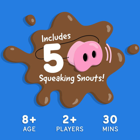 150 5 4-8 8+ Snort Funny The Oinkredible You Laugh You Lose Party Game, Family Games for Kids and Adults w/ Challenge