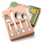 Kids Silverware Set - Toddler Utensils 18/8 Stainless Steel, 4PCS Fork, Spoon & Knife Cutlery for Age 3+