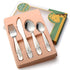 Kids Silverware Set - Toddler Utensils 18/8 Stainless Steel, 4PCS Fork, Spoon & Knife Cutlery for Age 3+