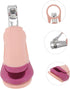 LIFKOME Set Nail Care Kit for Newborn Safe Nail Clippers Portable Grooming Pink