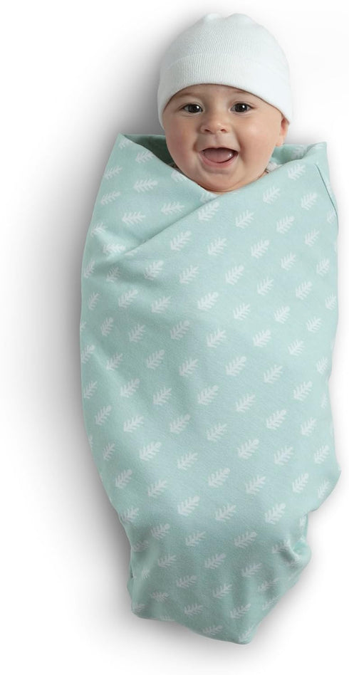 100% 30x40 Inches (Pack 2), Delta Children Organic Jersey Cotton Baby Receiving Blankets for Girls and Boys - GOTS