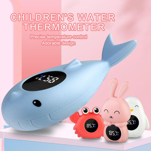 HEVOY Baby Bath Thermometer, Digital Tube Floating Thermometer, Temp Warning Water Temperature Thermometer, Cute