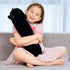 50cm/19.7inch SNOWOLF Black Cat Plush Toy Soft Long Cat Pillow Plushies Doll Stuffed Animal Plush Body Pillow Black