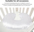 Nurnesy Satin Nursing Pillow Cover,Soft Washable Breathable,Protect for Baby Hair and Skin, Breastfeeding Pillow