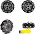 DIY Mecanum Wheel Robot Kit Parts, 4WD Omnidirectional Wheels Smart Robot Car Chassis Educational Toy
