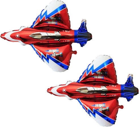 CHIL 1st 2nd 3rd 4th Large Fighter Jet Airplane Balloons Cartoon Flying Party Happy Birthday Banner Star Foil Balloon