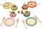 Giant bean 27PCS Wooden Toy Plates and Dishes for Kitchen Set, Wooden